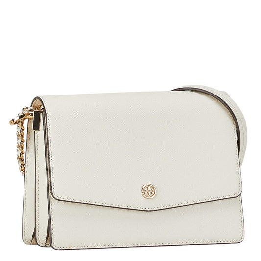 Tory Burch Leather Chain Shoulder Handbag White