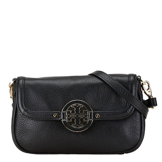 Tory Burch Leather Shoulder Bag Black