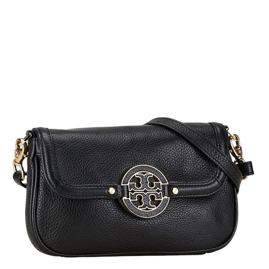 Tory Burch Leather Shoulder Bag Black