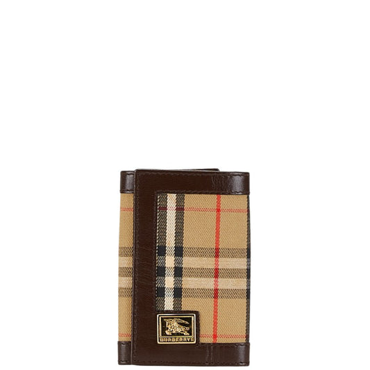 Burberry Nova Check Logo Plate Key Case