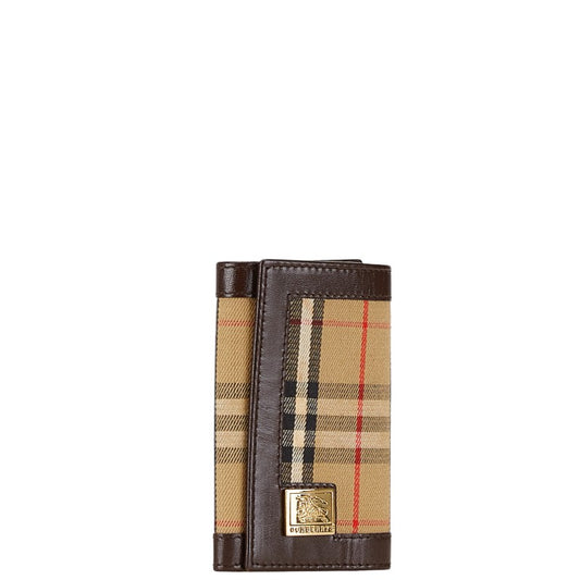 Burberry Nova Check Logo Plate Key Case