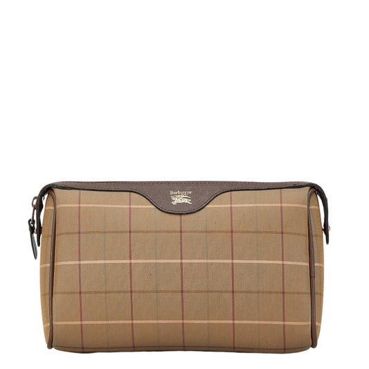 Burberry Canvas Leather Check Pouch