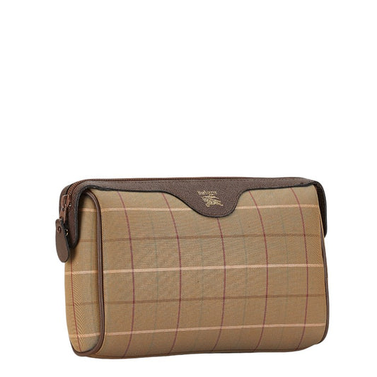 Burberry Canvas Leather Check Pouch