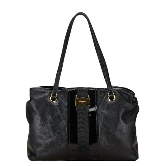 Salvatore Ferragamo Vara Leather Tote Bag