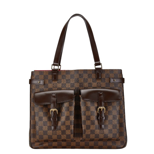 Louis Vuitton Damier Uzes Tote Bag Brown PVC Leather