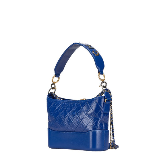 Chanel Gabrielle Small Hobo Chain Shoulder Bag Blue