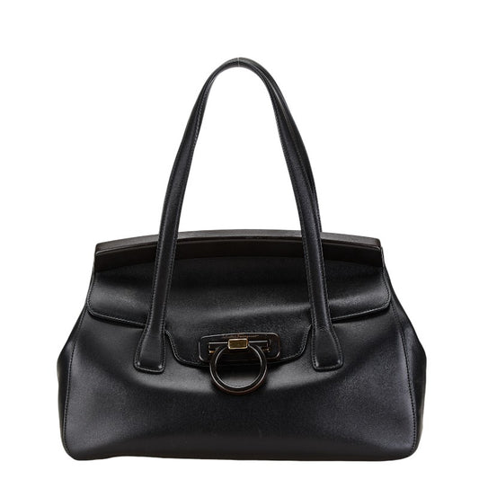 Salvatore Ferragamo Gancini Leather Tote Bag