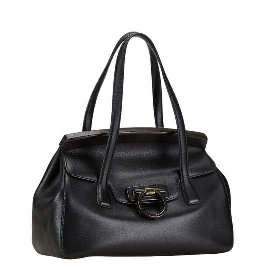 Salvatore Ferragamo Gancini Leather Tote Bag