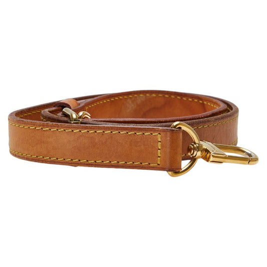 Louis Vuitton Leather Strap Brown Gold