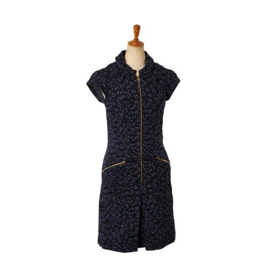 Louis Vuitton Leopard Sleeveless Dress Cotton