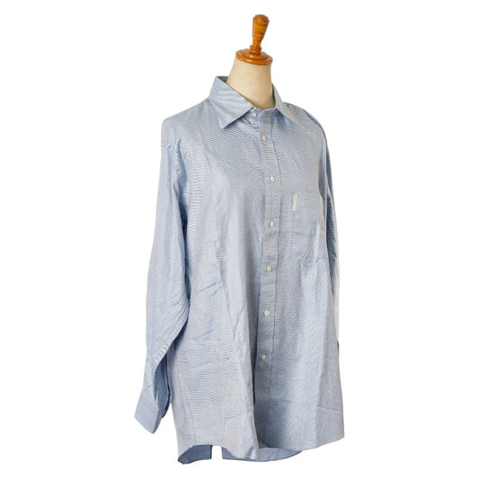 Burberry Blue Cotton Long Sleeve Shirt M