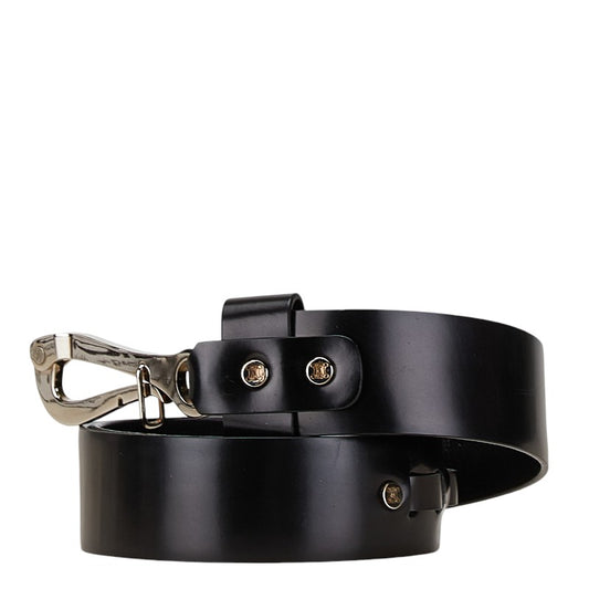 Celine Leather Pelican Hook Belt Black