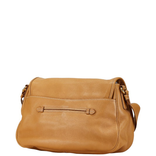 Prada Leather Shoulder Bag Beige