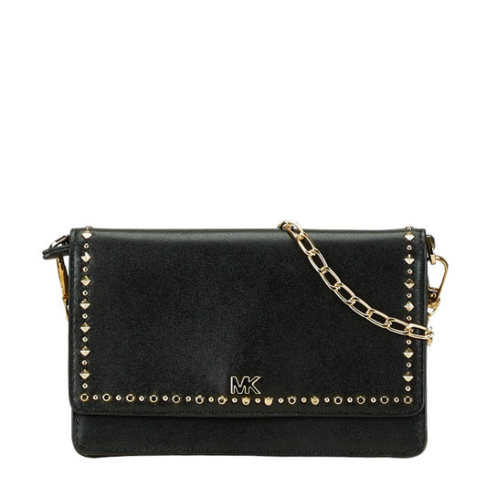 Michael Kors Studded Leather Chain Shoulder Bag