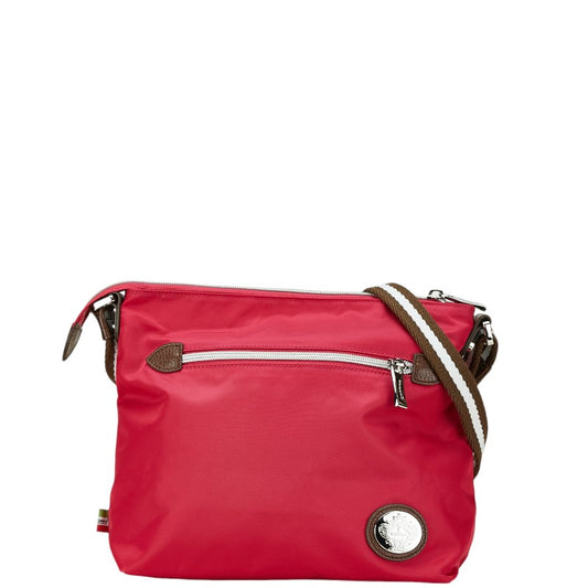 Orobianco Nylon Leather Shoulder Bag Pink