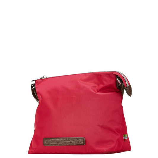 Orobianco Nylon Leather Shoulder Bag Pink