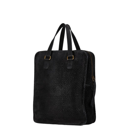 Prada Leather Logo Tote Shoulder Bag