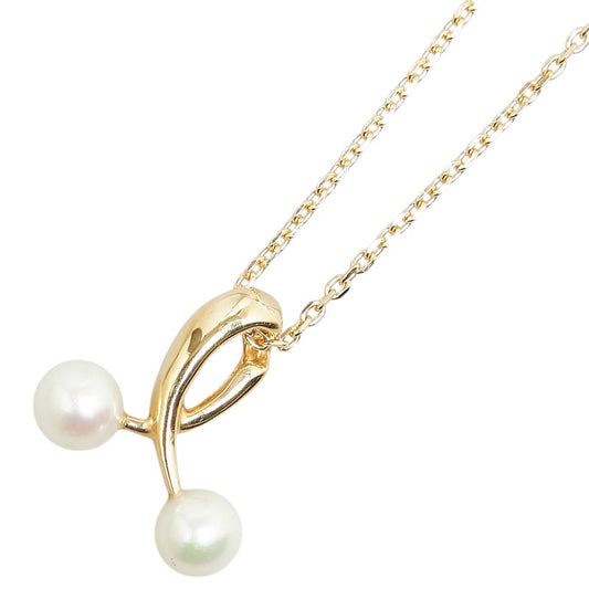 K18YG Yellow Gold Akoya Pearl Necklace