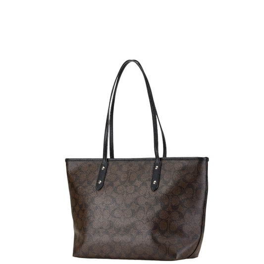 Coach Signature PVC Leather Tote Bag