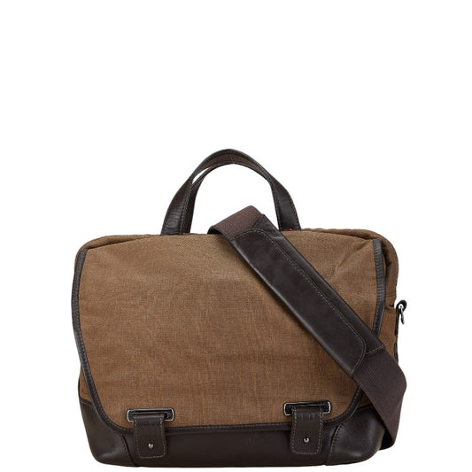 Dunhill Canvas Leather 2WAY Handbag