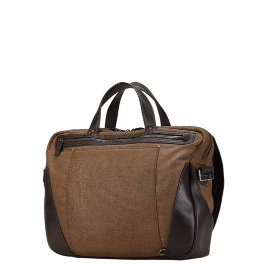 Dunhill Canvas Leather 2WAY Handbag