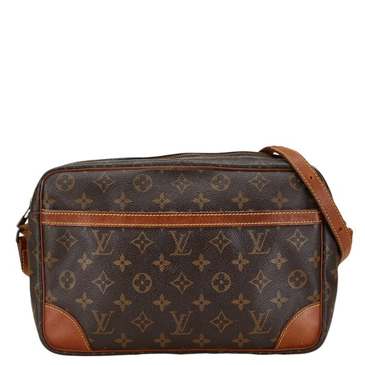 Louis Vuitton Trocadero 27 Shoulder Bag Brown PVC Leather