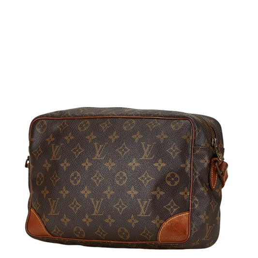 Louis Vuitton Trocadero 27 Shoulder Bag Brown PVC Leather