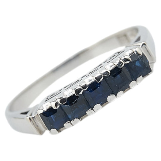 Pt850 Platinum Sapphire 0.60ct Ring