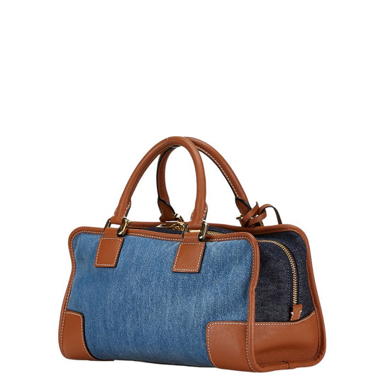 Loewe Denim Leather Amazona 28 Handbag