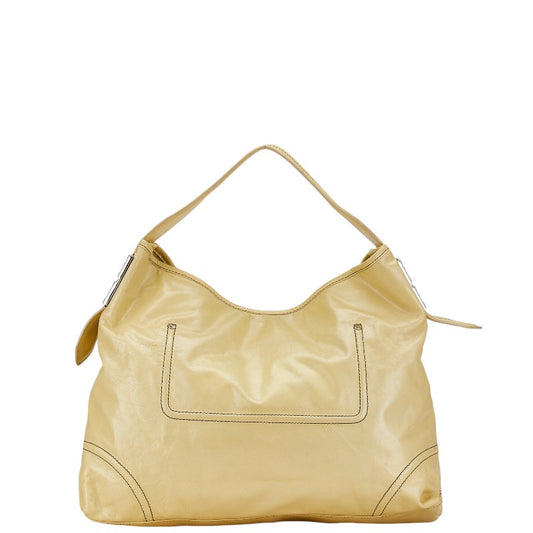 Givenchy Leather Logo Shoulder Bag Yellow