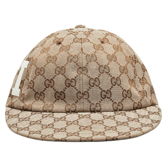 Gucci GG Canvas Cap Beige White L