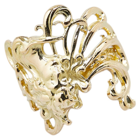 K18YG Yellow Gold Arabesque Motif Ring