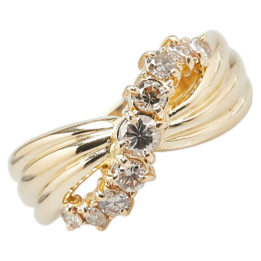 K18YG Yellow Gold Diamond Ring