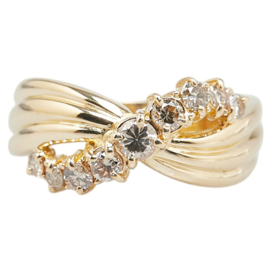 K18YG Yellow Gold Diamond Ring