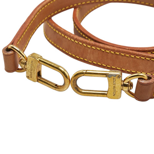 Louis Vuitton Leather Shoulder Strap Brown Gold