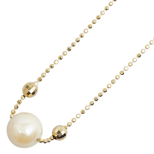 K18YG Yellow Gold Akoya Pearl Necklace