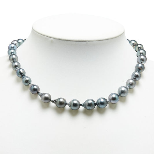 Sterling Silver Black Pearl Necklace