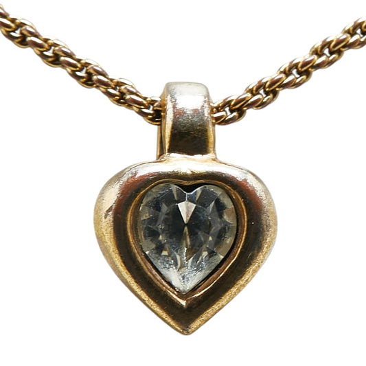 Dior Heart Motif Diamond Necklace K18YG Gold