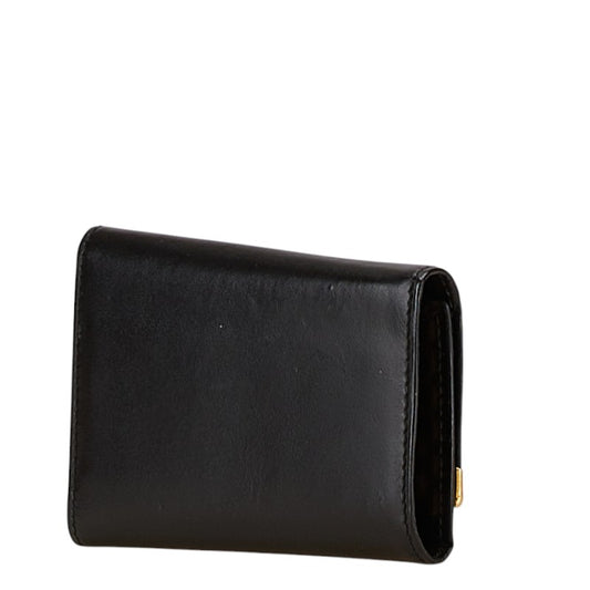 Dunhill Leather Key Case Black Gold