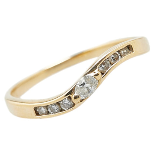 K18YG Yellow Gold Diamond Ring 11