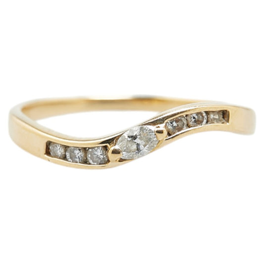 K18YG Yellow Gold Diamond Ring 11