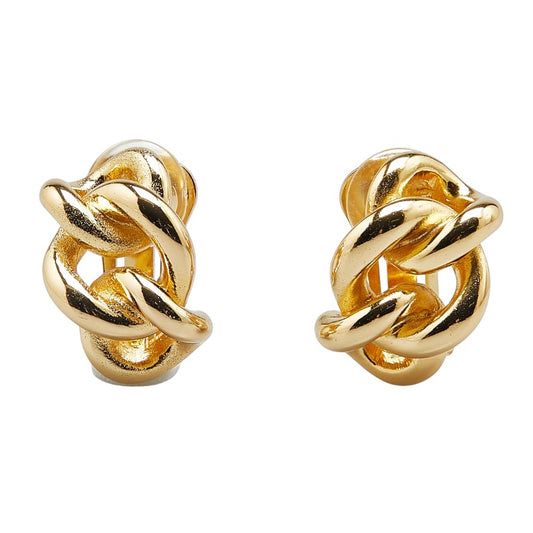 Dior Chain Motif Gold Earrings