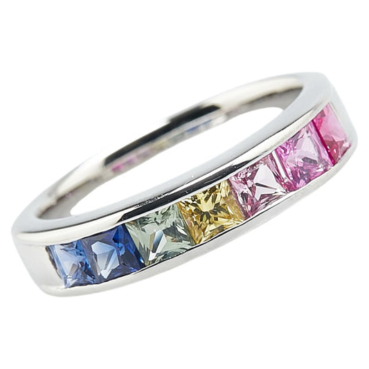 Pt900 Platinum Sapphire 1.00ct Ring