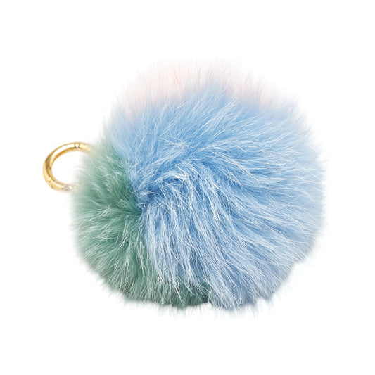 Fendi Fur Leather Bag Charm Keychain