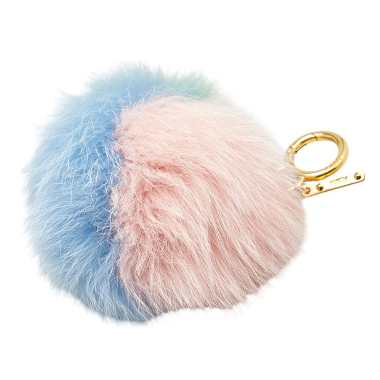 Fendi Fur Leather Bag Charm Keychain