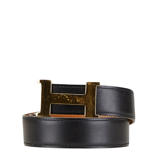 Hermes Constance H Buckle Leather Belt