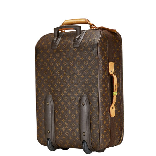 Louis Vuitton Monogram Pegase 55 Suitcase Brown