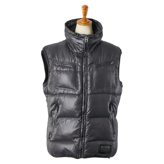 DIESEL Nylon Down Vest Gray S Women