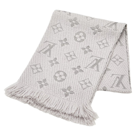 Louis Vuitton Wool Silk Logo Mania Scarf M74742