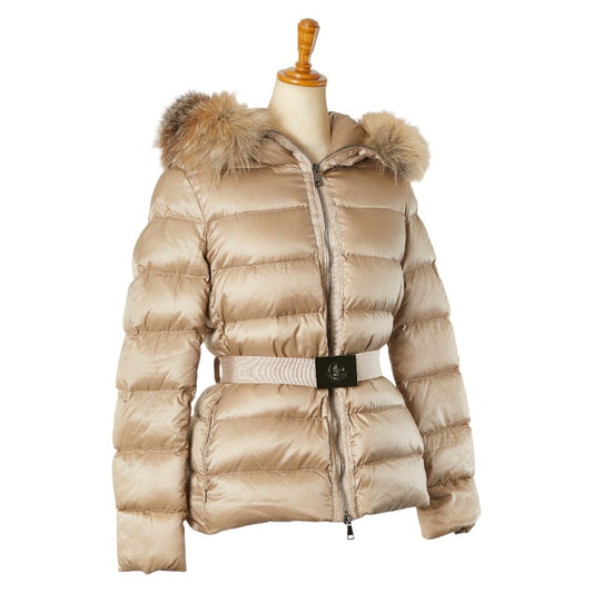 Moncler TATIE Down Jacket Beige Polyester Nylon